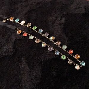 Lori Goldstein Dew Drops Ribbon Necklace